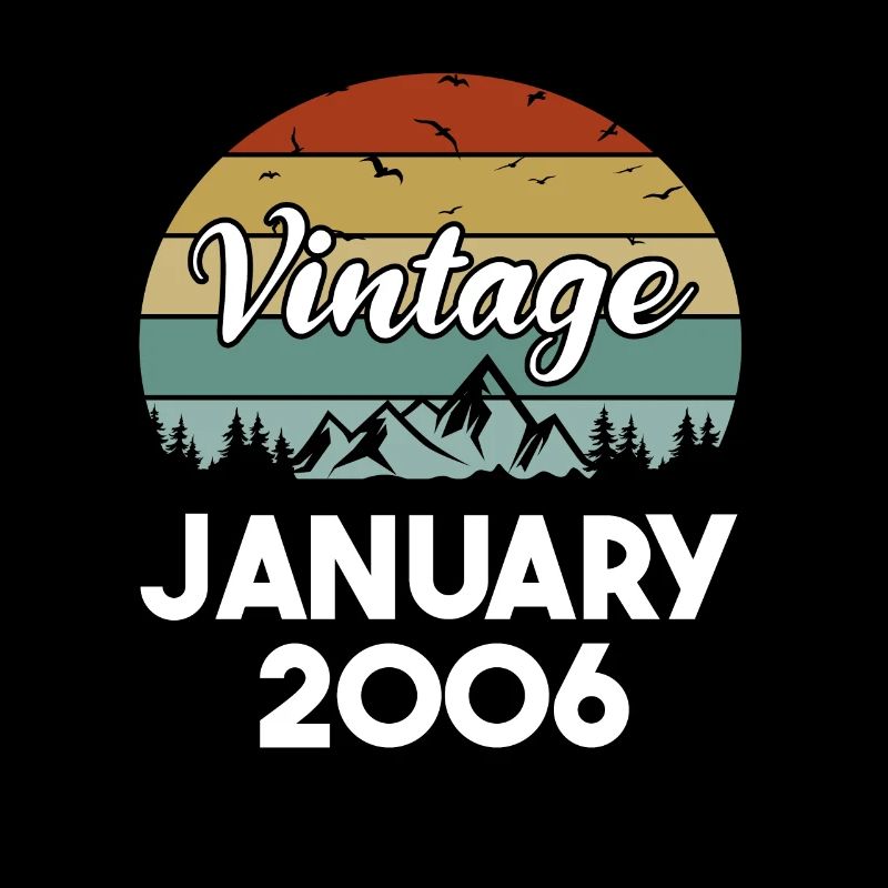 18th Birthday January Vintage 2006 Gift Idea