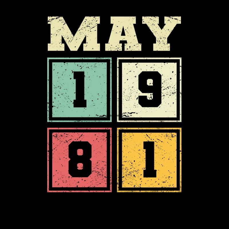 43rd Birthday May Vintage 1981 Gift Idea