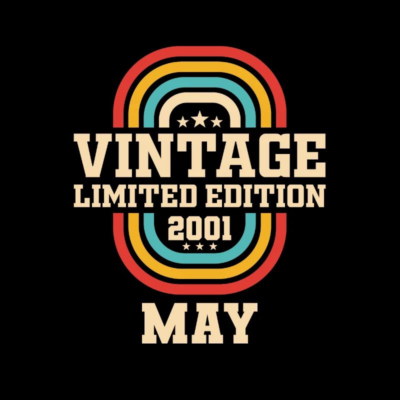 23rd Birthday May Vintage 2001 Gift Idea