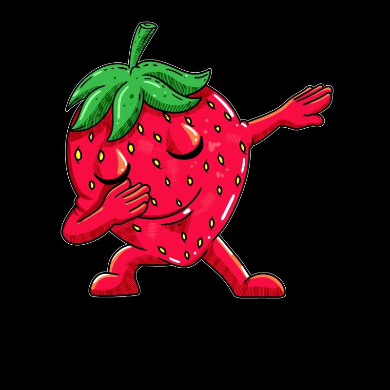 Fruit Strawberries Dancing Dabbing Dab Dancing Kids