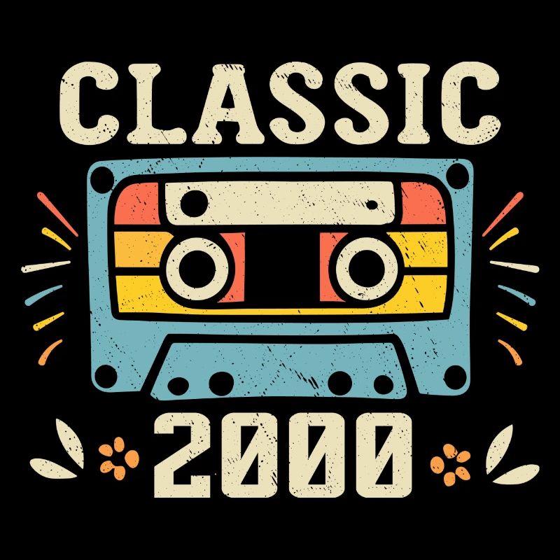 Vintage 2000 Retro Birthday Cassette 2000