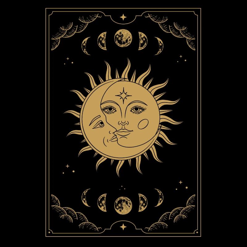 Aesthetic Tarot Sun Witch Sun Moon