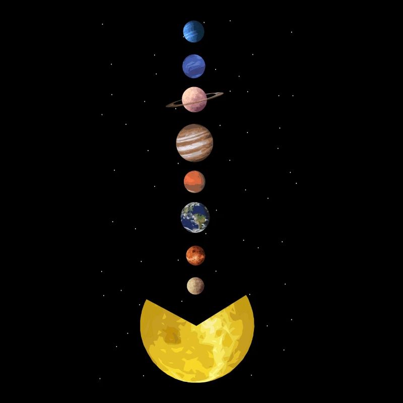 Sun-eating planets, solar system, planets