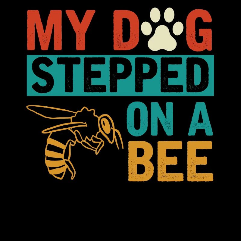 Mon chien a marché sur une abeille