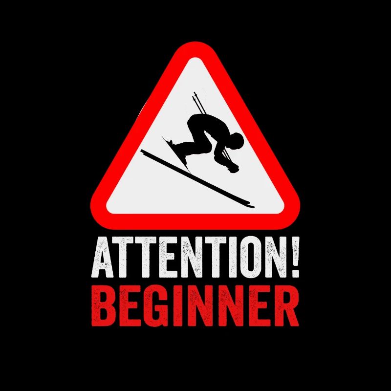 Skifahrer Attention beginner! Ski