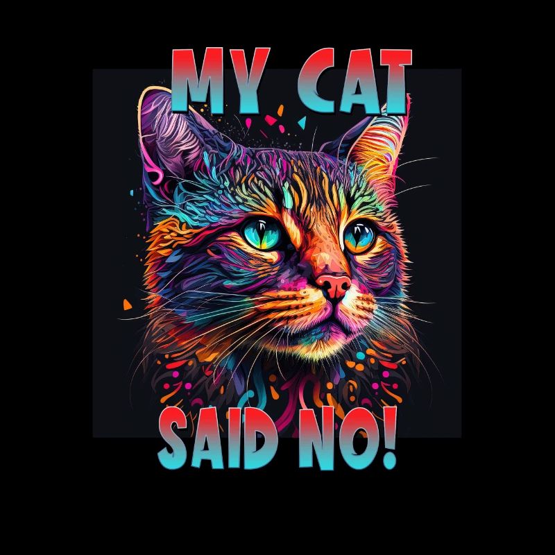 Cat Lovers Design Cat Mama My Cat a dit Non