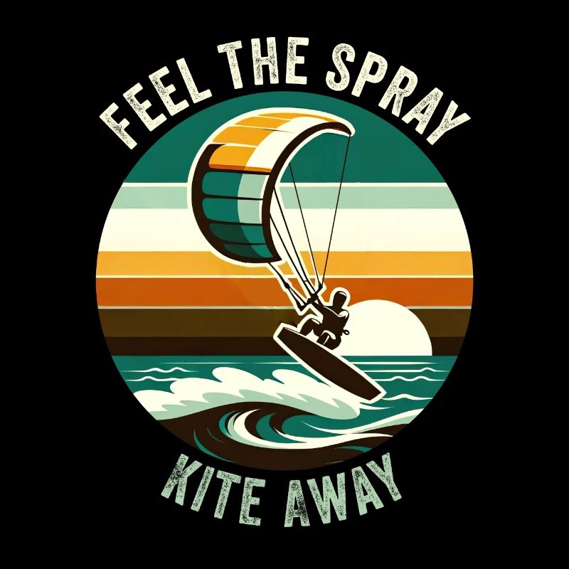 Kitesurfing Feel the spray kite away