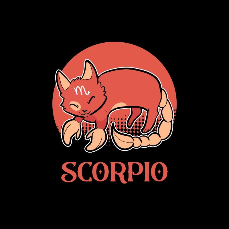 Scorpion Sternzeichen Katze Geburtstag Kätzchen
