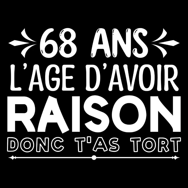 68 ans - cadeau d’anniversaire 68 ans