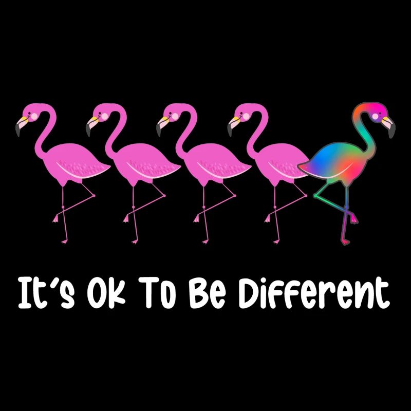 C’est normal d’être différent - Flamingoes