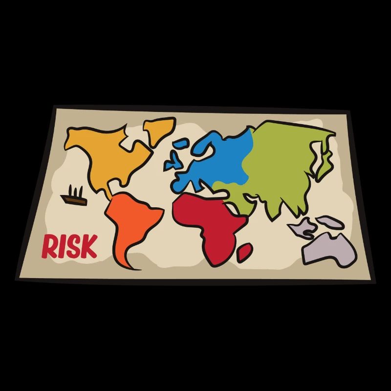 Risk - Carte du monde du jeu de société