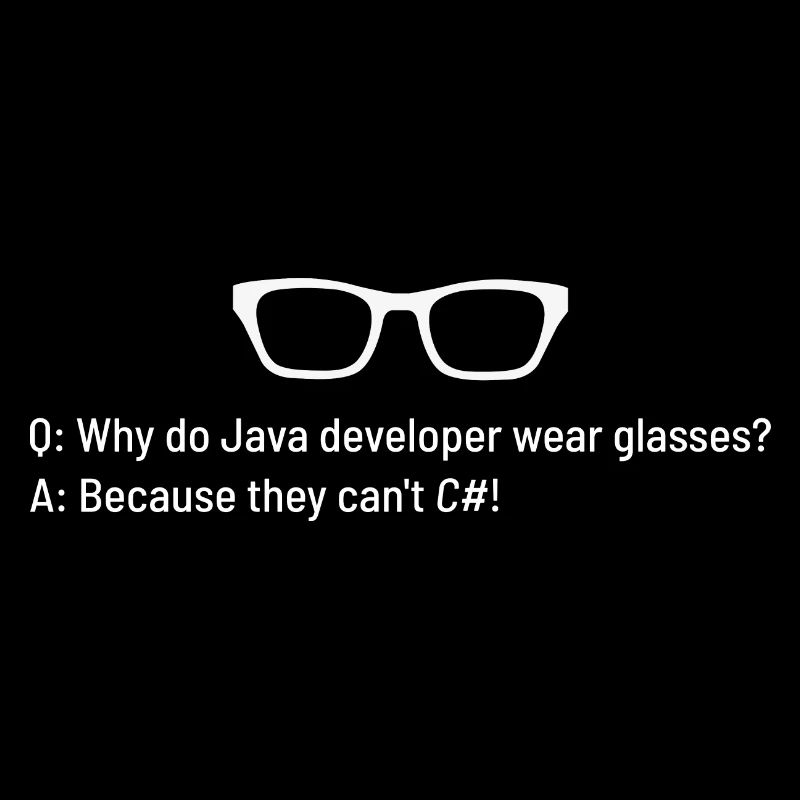 Why Do Java Programmers Wear Glasses?