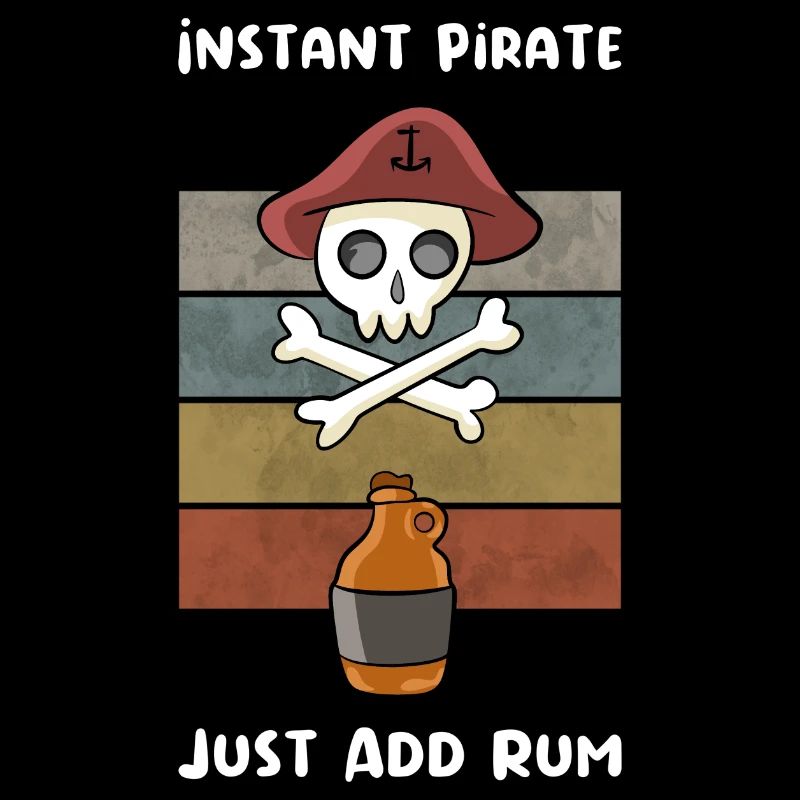 Pirate Rum Skull Gift Saying
