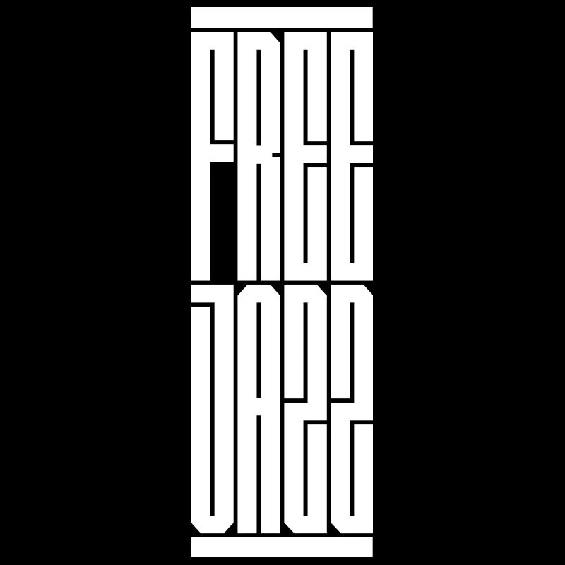 Conception typographique de jazz libre. Cadeau idéal pour le moderne