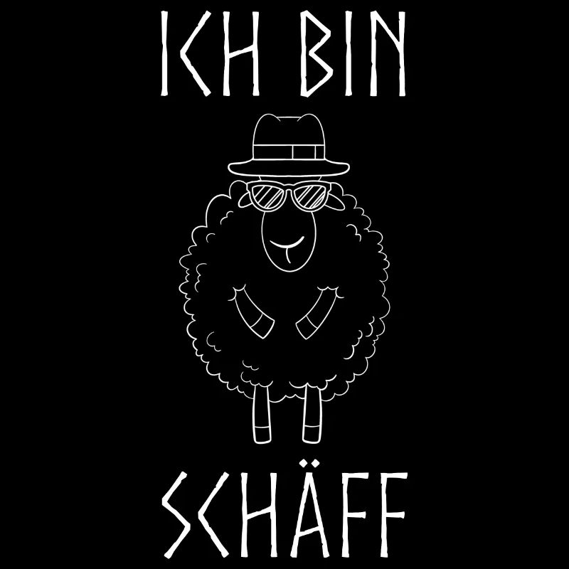 Schaf Chef Schäff witziger Spruch Geschenk