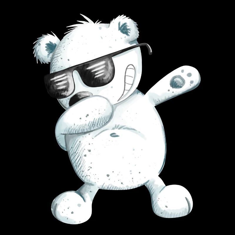 Dabbender Polar Bear I Dab Dance Animals I Dabbing Bear
