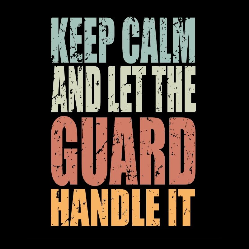 Keep Calm Wachmann Spruch Wachmann Geschenk