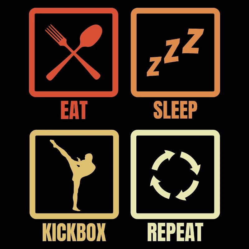 Manger, dormir, kickboxer, répéter