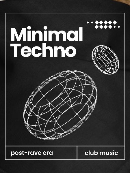 Minimal-Techno-Musik-Sphären-Design