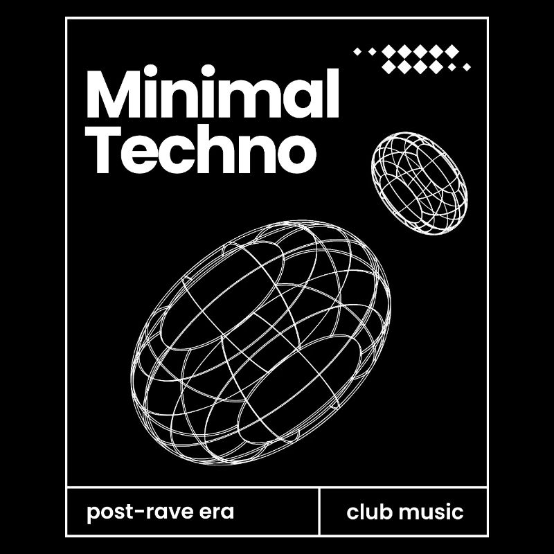 Minimal Techno music Spheres design