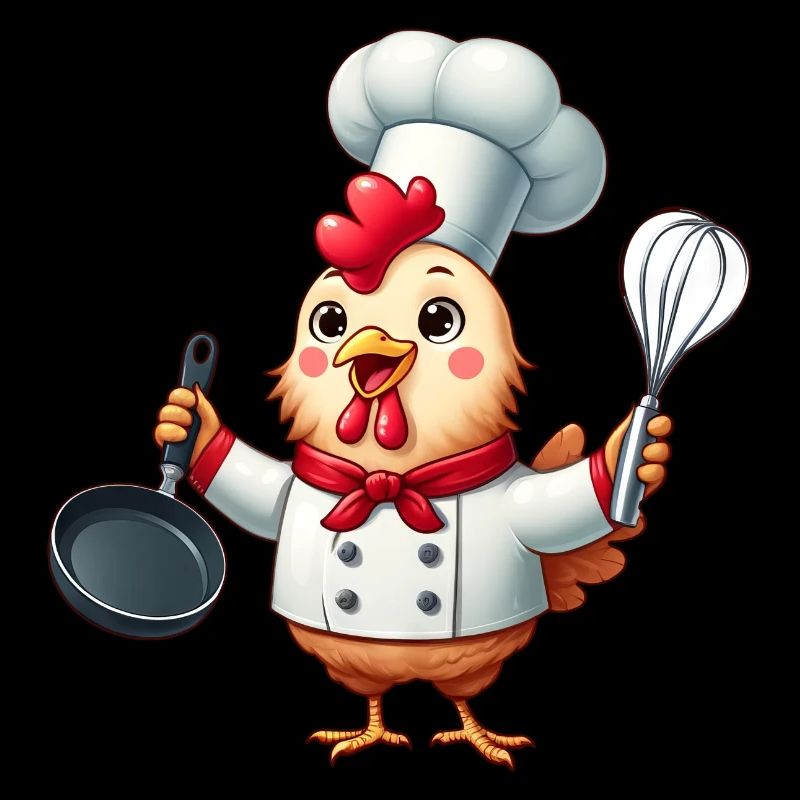 Chef coq préparant la nourriture