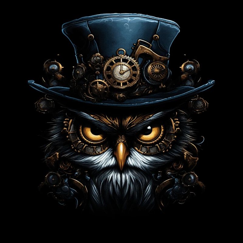 Steampunk Mechanische Eule Viktorianisch Vogel