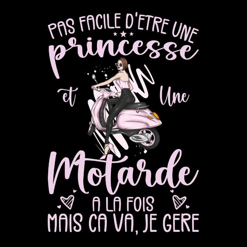 Princess And Biker At The Same Time Motorcycle Gift Idea