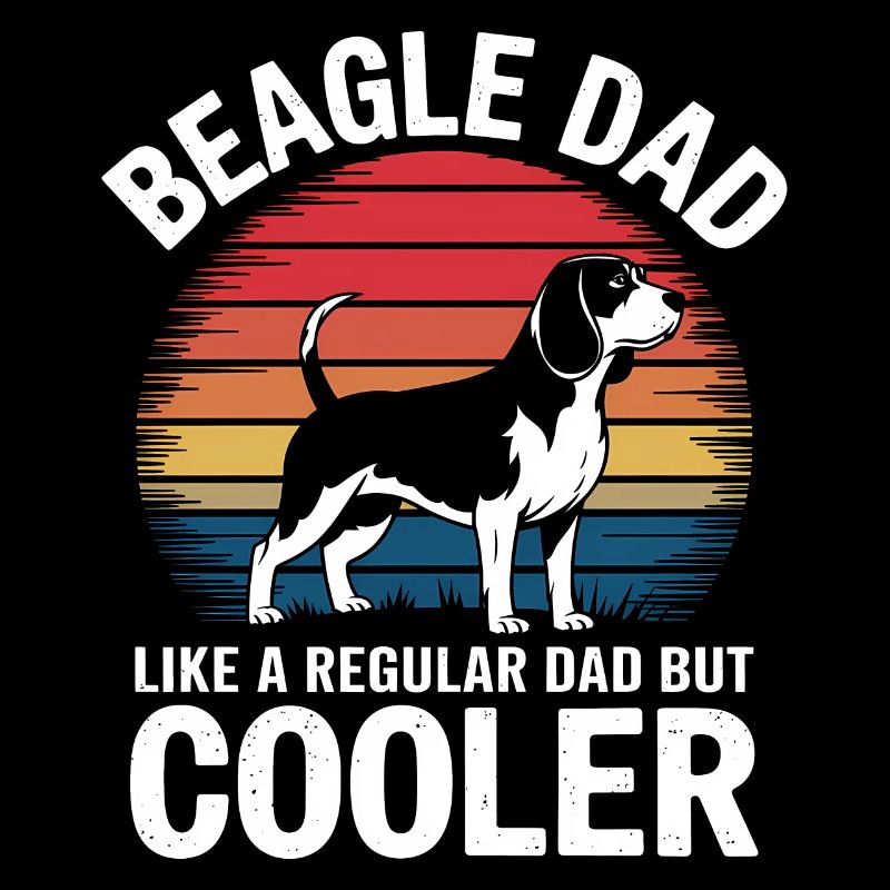 Beagle Papa Chien Père Drôle Beagle Cadeau