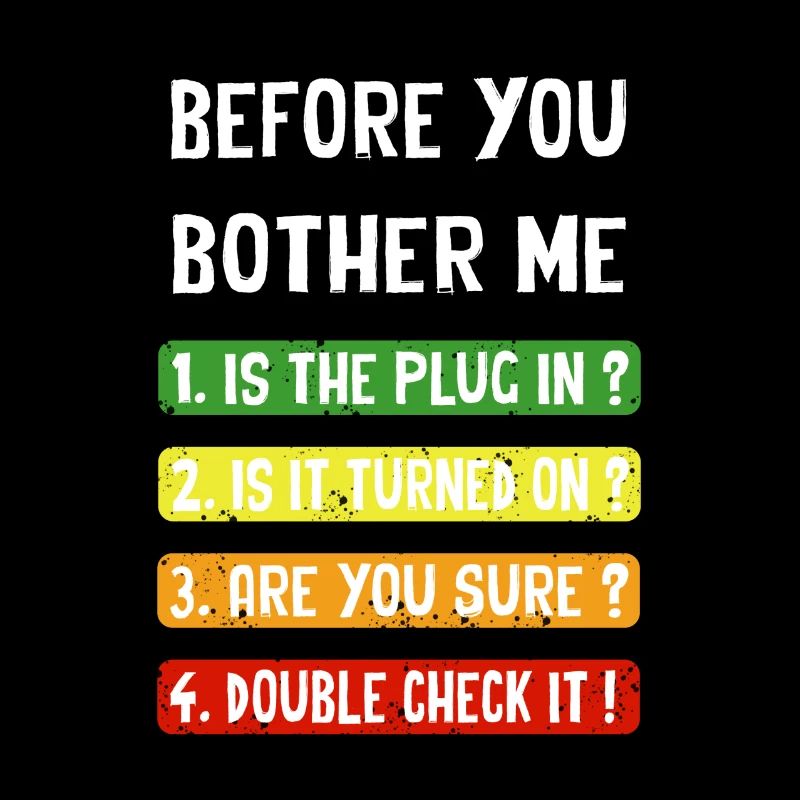 Before you bother me
