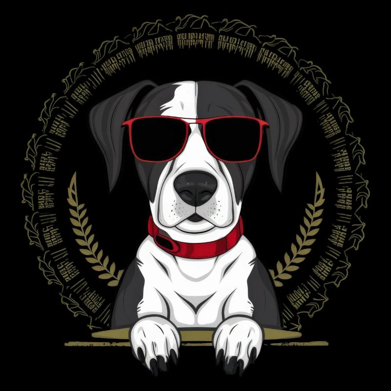 Cooler Deutscher Kurzhaar Pointer mit Sonnenbrille