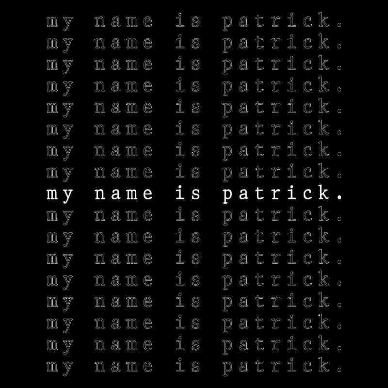 Je m’appelle Patrick