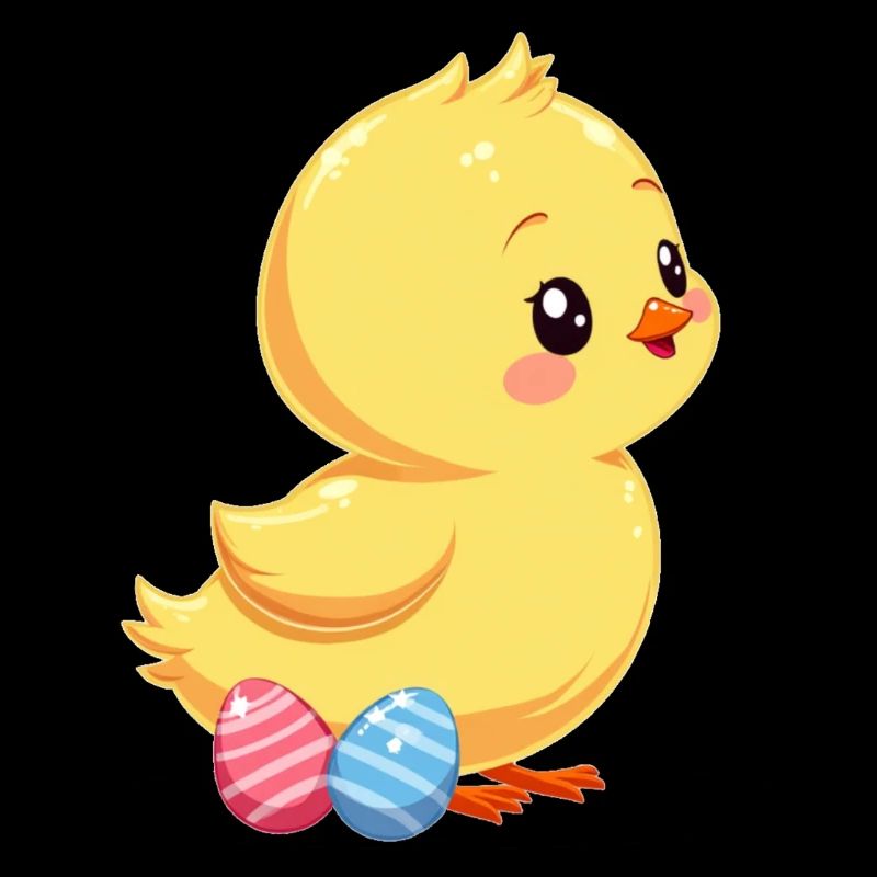 Poussins à Pâques