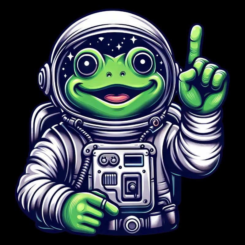 Astronaut Frog Toad Space Cosmonaut