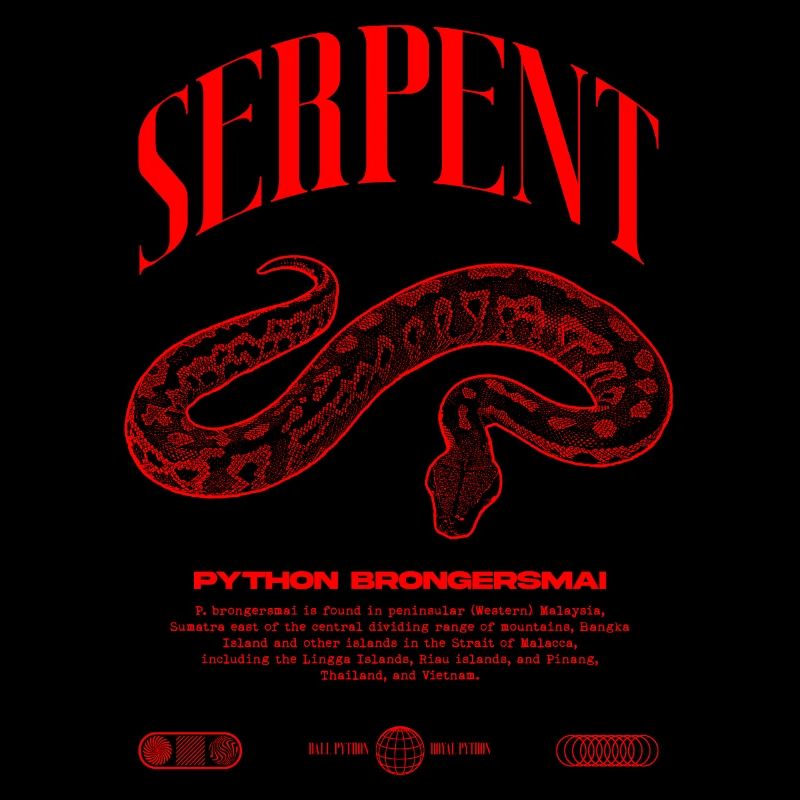 Python de sang moderne gardien de reptile Streetwear