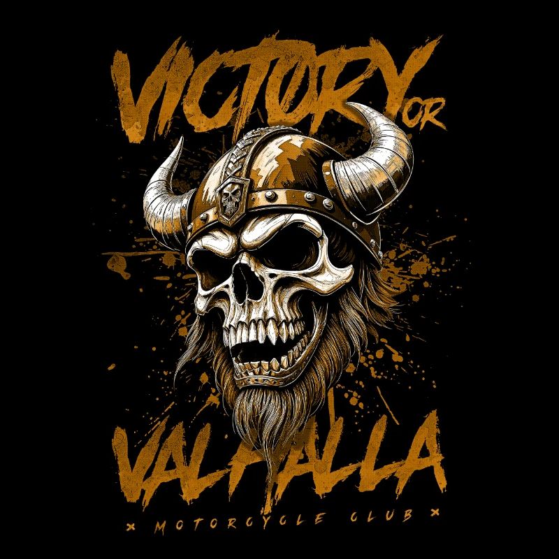 Motorrad Nordische Wikinger Sieg Oder Walhalla