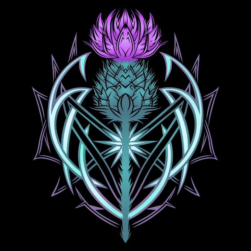 Thistle Shield Celtic Knots Thistle Lover