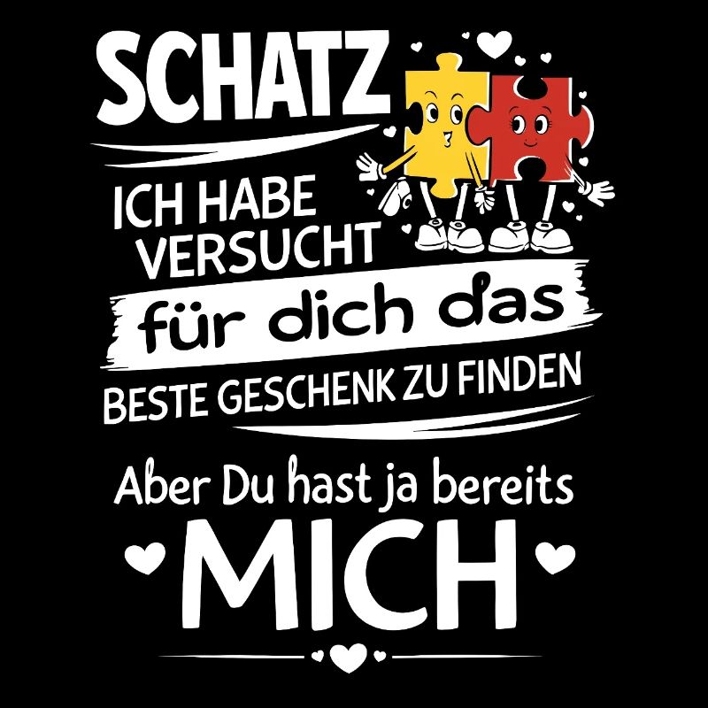 Schatz Geschenk Spruch Puzzleherz