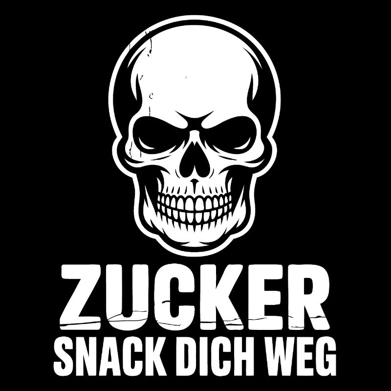 Zucker Schädel Snack Dich Weg