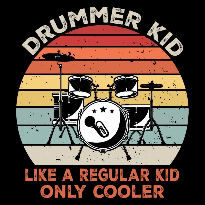Drummer kid like a regular kid only cooler