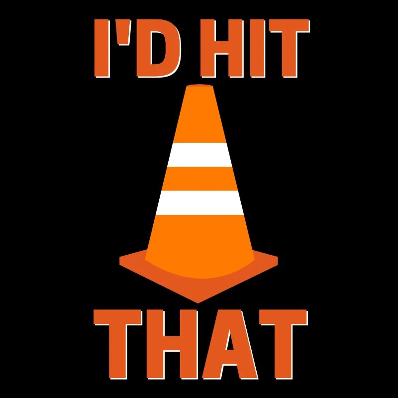 J’avais frappé ce drôle de pilote de cône orange autocross