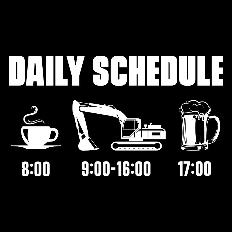 Bagger Baggerfahrer Baggerführer