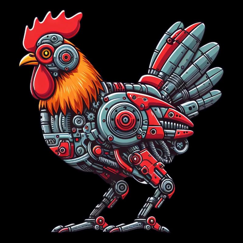 Poulet & Coq Cyborg Conception de Robot