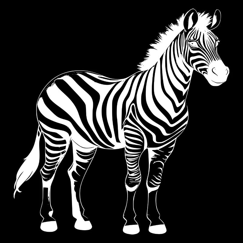 Zebra weiß