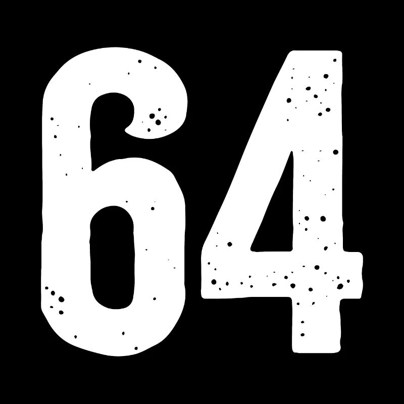 64 Numéros Blanc