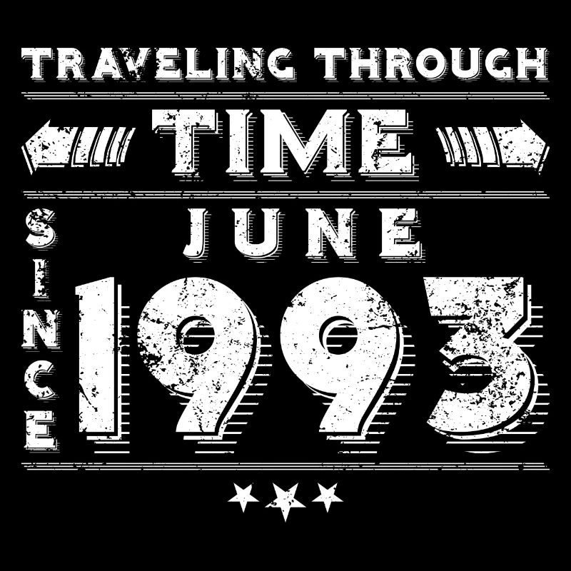 Vintage Zeitreise Geburtstags Design Juni 1993