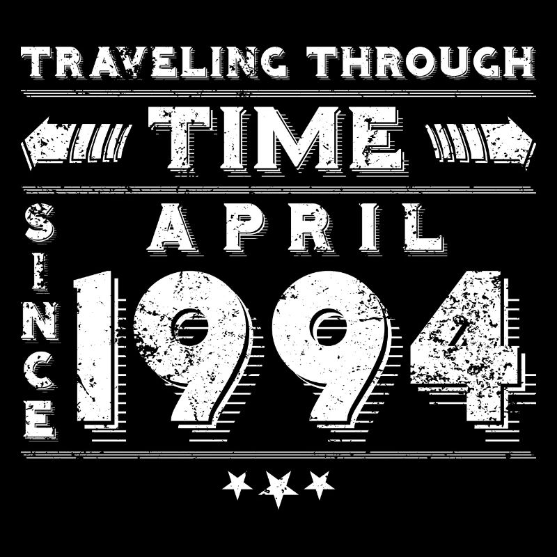 Vintage Zeitreise Geburtstags Design April 1994