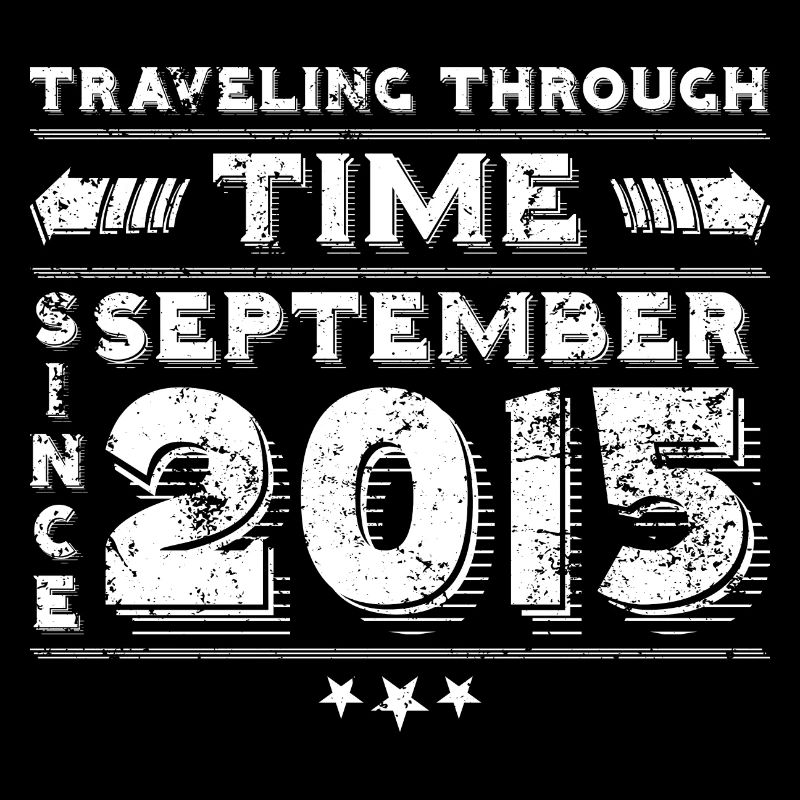 Conception d'anniversaire de voyage dans le temps vintage septembre 201
