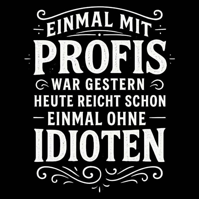 EINMAL MIT PROFIS war früher - Lustig Arbeit
