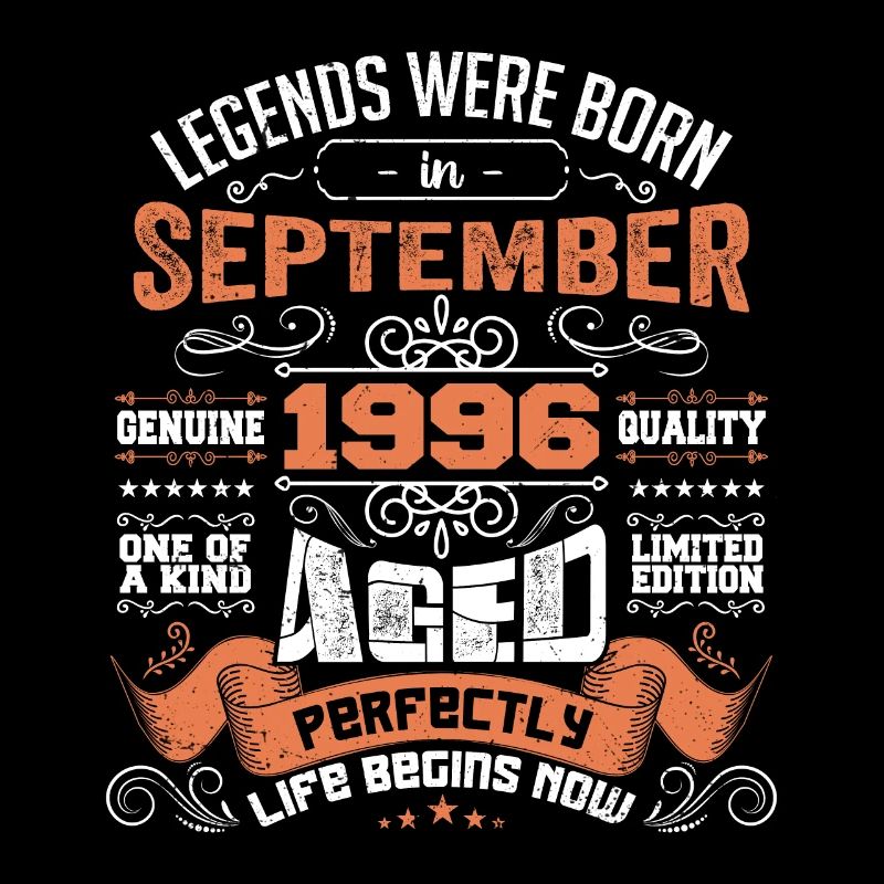 Legenden wurden im September 1996 geboren | Geschenkideen