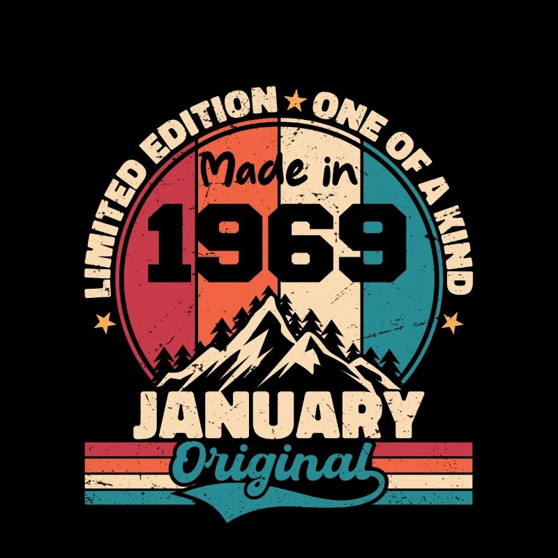 Geburtstagsgeschenk Januar 1969 Limited Edition
